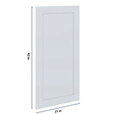 J&K White Shaker S8 Dummy Insert Door Panel 21" W x 42" H