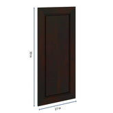 J&K Espresso K8 Dummy Insert Door Panel 13 1/2" W x 30" H