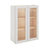 J&K Pure B5 Wall Glass Cabinet - 27" W x 36" H (No Glass Insert)