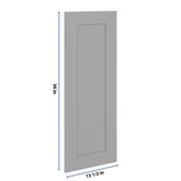 J&K Castle Grey S5 Dummy Insert Door Panel 13 1/2" W x 36" H