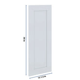 J&K White Shaker S8 Dummy Insert Door Panel 13 1/2" W x 36" H