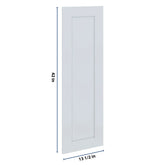 J&K White Shaker S8 Dummy Insert Door Panel 13 1/2" W x 42" H