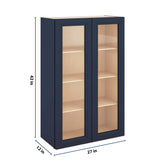 J&K Naval B7 Wall Glass Cabinet - 27" W x 42" H (No Glass Insert)