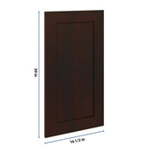 J&K Java Coffee S1 Dummy Insert Door Panel 16 1/2" W x 30" H