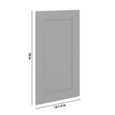 J&K Castle Grey S5 Dummy Insert Door Panel 16 1/2" W x 30" H