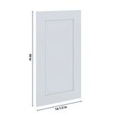 J&K White Shaker S8 Dummy Insert Door Panel 16 1/2" W x 30" H