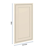 J&K Pearl Glazed H9 Dummy Insert Door Panel 16 1/2" W x 30" H