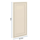J&K Pearl Glazed H9 Dummy Insert Door Panel 16 1/2" W x 36" H