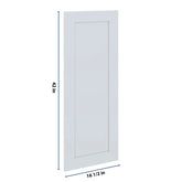 J&K White Shaker S8 Dummy Insert Door Panel 16 1/2" W x 42" H
