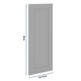 J&K Castle Grey S5 Dummy Insert Door Panel 16 1/2" W x 42" H