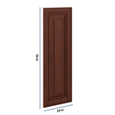 J&K Mahogany J5 Dummy Insert Door Glass 12" W x 36" H