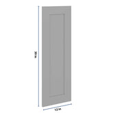 J&K Castle Grey S5 Dummy Insert Door Glass 12" W x 36" H