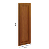 J&K Mocha Glazed K10 Dummy Insert Door Glass 12" W x 36" H