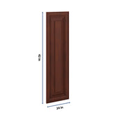 J&K Mahogany J5 Dummy Insert Door Glass 12" W x 42" H
