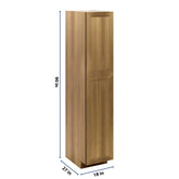 J&K Butterscotch B8 Pantry w/Roll-Out Trays 18" W x 90" H x 27" D