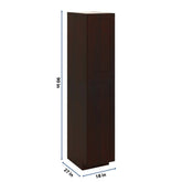 J&K Java Coffee S1 Pantry w/Roll-Out Trays 18" W x 90" H x 27" D