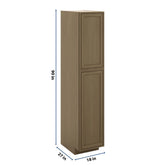 J&K Hazel H8 Pantry w/Roll-Out Trays 18" W x 90" H x 27" D
