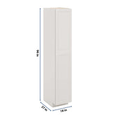 J&K Pure B5 Pantry w/Roll-Out Trays 18" W x 96" H x 27" D