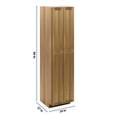 J&K Butterscotch B8 Pantry w/Roll-Out Trays 24" W x 96" H x 27" D