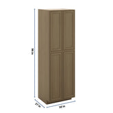 J&K Hazel H8 Pantry w/Roll-Out Trays 30" W x 96" H x 27" D