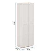 J&K Pure B5 Pantry w/Roll-Out Trays 30" W x 96" H x 27" D