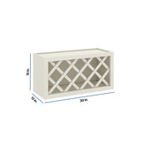 Modernform Cabinet Slim Dove White 30" W X 15" H X 12" D Wall Wine Rack