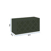 Modernform Cabinet Slim Sage Green 30" W X 15" H X 12" D Wall Wine Rack