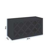 Modernform Cabinet Onyx Black Shaker 30" W X 15" H X 12" D Wall Wine Rack