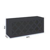 Modernform Cabinet Onyx Black Shaker 36" W X 15" H X 12" D Wall Wine Rack