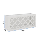 Modernform Cabinet White Shaker 36" W X 15" H X 12" D Wall Wine Rack