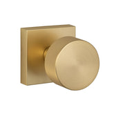 Zurich Square Knob - Satin Brass