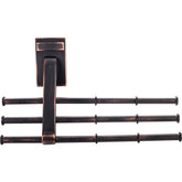 Brushed Oil Rubbed Bronze Tri-Level Tie Organizer