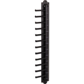 Matte Black 12-Hook Cascading Tie Organizer