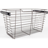 Dark Bronze Closet Pullout Basket with Slides 16"D x 23"W x 17"H