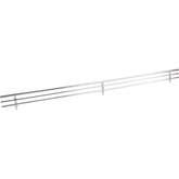 29" Wide Polished Chrome Wire Shoe Fence for Shelving
