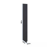 Modernform Cabinet Onyx Black Shaker 3/4" W X 96" H X 24" D Tall End Panel