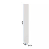 Modernform Cabinet White Shaker 3//4" W X 96" H X 24" D Tall End Panel