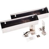11-11/16" Slim Depth Stainless Steel Tip-Out Tray Kit for Sink Front