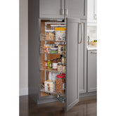 15" Wide 74" Tall Chrome Wire Soft-close Pantry Swingout
