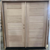 6 ft. x 6 ft. 8 in. Exterior Mahogany Door 7 panel