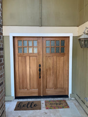 6/0x6/8 Double 8 Lite Craftsman Exterior Wood Door