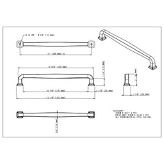 Fontana 12" Center-to-Center Appliance Pull