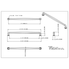 Fontana 305 mm Center-to-Center Bar Pull