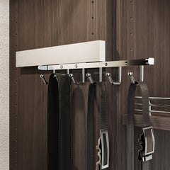 Polished Chrome 12" Belt Rack
