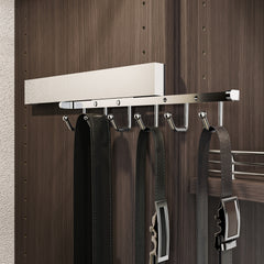 Polished Chrome 12" Belt Rack