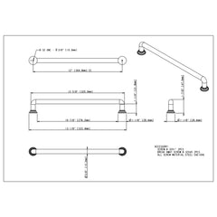Davis 12" Center-to-Center Appliance Pull