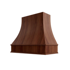 Kitchen Cabinet Distributors Oslo Classic Walnut Curved Hood Classic Trim - 30" W x 30" H