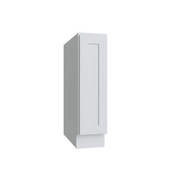 Kitchen Cabinet Distributors Shaker White Single Door Full Height Base Cabinet - 9" W