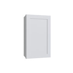 Kitchen Cabinet Distributors Shaker White Single Door Wall Cabinet - 15" W x 42" H