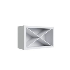 Kitchen Cabinet Distributors Shaker White Wine Rack - 30" W x 18" H x 12" D